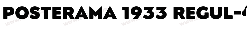 Posterama 1933 Regul字体转换
